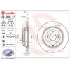 Image de Disque de frein BREMBO 09D99511 arrière, ventilé, à haute teneur en carbone, 1 pièce