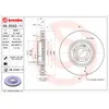 Image de Disque de frein BREMBO 09E02211 avant, ventilé, à haute teneur en carbone, 1 pièce