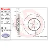 Image de Disque de frein BREMBO 09.C981.23 avant, ventilé, à haute teneur en carbone, 1 pièce
