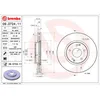Image de Disque de frein BREMBO 09D72411 avant, ventilé, à haute teneur en carbone, 1 pièce