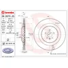 Image de Disque de frein BREMBO 09D07023 arrière, ventilé, 1 pièce