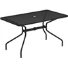 Image de Emu - Table rectangulaire Cambi - Noir - Tôle perforée - Designer Aldo Ciabatti