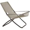 Image de Emu - Chaise longue pliable inclinable Snooze - Marron - Tissu - Designer Marco Marin