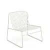 Image de Emu - Fauteuil bas empilable Riviera - Blanc - Acier verni - Designer LucidiPevere Studio