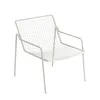 Image de Emu - Fauteuil bas empilable Rio R50 - Blanc - Acier - Designer Anton Cristell