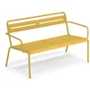 Image de Emu - Banc empilable Star - Jaune - Tôle galvanisée