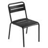 Image de Emu - Chaise empilable Star - Noir - Tôle galvanisée