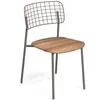 Image de Emu - Chaise empilable Lyze - Bois naturel - Teck - Designer Florent Coirier