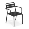 Image de Emu - Fauteuil empilable Star - Noir - Aluminium