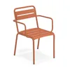 Image de Emu - Fauteuil empilable Star - Rouge - Aluminium