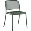 Image de Emu - Chaise empilable Café - Vert - Résille d'acier - Designer Christophe Pillet