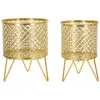 Image de Cache-pot Mauro Ferretti Ceci (x2) Doré 16x20-13x20 cm 1427940000