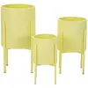 Image de Cache-pot Mauro Ferretti Iris Tris (x3) Jaune 36x56,5-30x48,5-24x37,5 cm 1428480000