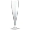 Image de Flûte à champagne 14cl en plastique transparent - Lot de 20