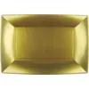 Image de Assiette rectangle Or 29x18cm - Lot de 12