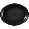 Image de Assiette Ovale Noire - 25.5x19cm - lot de 25