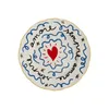 Image de Bitossi Home - Assiette à mignardises Pangea - Multicolore - Porcelaine - Designer Pangea