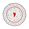 Image de Bitossi Home - Assiette Pangea - Bleu - Porcelaine - Designer Pangea