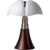 Image de Martinelli Luce - Lampe de table Pipistrello - Marron - Acier chromé - Designer Gae Aulenti