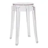 Image de Kartell - Tabouret empilable Ghost - Transparent - Polycarbonate - Designer Philippe Starck
