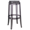 Image de Kartell - Tabouret haut empilable Ghost - Gris - Polycarbonate - Designer Philippe Starck