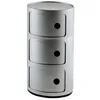 Image de Kartell - Rangement Componibili - Argent - ABS - Designer Anna Castelli Ferrieri