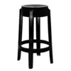 Image de Kartell - Tabouret haut empilable Ghost - Noir - Polycarbonate - Designer Philippe Starck