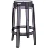 Image de Kartell - Tabouret haut empilable Ghost - Gris - Polycarbonate - Designer Philippe Starck