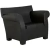Image de Kartell - Fauteuil Bubble Club - Noir - Polyéthylène - Designer Philippe Starck