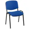Image de Chaise de conférence éco bleu - pieds noir - lot de 4 en occasion ou reconditionné