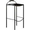 Image de Zeus - Tabouret haut Savonarola - Noir - Caoutchouc - Designer Maurizio Peregalli