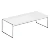 Image de Kartell - Table basse Trays - Blanc - Acier chromé - Designer Piero Lissoni