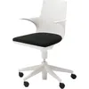 Image de Kartell - Fauteuil rembourré Spoon - Blanc - Polypropylène - Designer Antonio Citterio