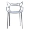 Image de Kartell - Chaise empilable Masters - Gris - Technopolymère thermoplastique recyclé - Designer Philippe STARCK with Eugeni QUITLLET