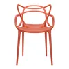 Image de Kartell - Chaise empilable Masters - Rouge - Technopolymère thermoplastique recyclé - Designer Philippe STARCK with Eugeni QUITLLET