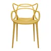 Image de Kartell - Chaise empilable Masters - Jaune - Technopolymère thermoplastique recyclé - Designer Philippe STARCK with Eugeni QUITLLET