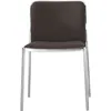 Image de Kartell - Chaise empilable Audrey - Marron - Tissu - Designer Piero Lissoni