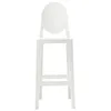 Image de Kartell - Chaise de bar Ghost - Blanc - Polycarbonate - Designer Philippe Starck