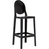 Image de Kartell - Chaise de bar Ghost - Noir - Polycarbonate - Designer Philippe Starck