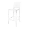 Image de Kartell - Chaise de bar Ghost - Transparent - Polycarbonate - Designer Philippe Starck