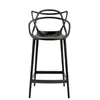 Image de Kartell - Chaise de bar Masters - Noir - Technopolymère thermoplastique recyclé - Designer Philippe STARCK with Eugeni QUITLLET