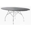 Image de Kartell - Table ovale Glossy - Noir - Acier chromé - Designer Oliver Löw