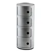 Image de Kartell - Rangement Componibili - Argent - ABS - Designer Anna Castelli Ferrieri