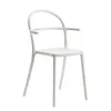 Image de Kartell - Fauteuil empilable Generic - Blanc - Polypropylène - Designer Philippe Starck