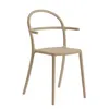 Image de Kartell - Fauteuil empilable Generic - Beige - Polypropylène - Designer Philippe Starck