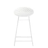 Image de Kartell - Tabouret de bar Smatrik - Blanc - Acier laqué - Designer Tokujin Yoshioka