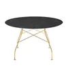 Image de Kartell - Table ronde Glossy - Marron - Grès effet marbre - Designer Oliver Löw