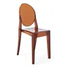 Image de Kartell - Chaise empilable Ghost - Orange - Polycarbonate 2.0 - Designer Philippe Starck