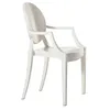 Image de Kartell - Fauteuil empilable Ghost - Blanc - Polycarbonate - Designer Philippe Starck