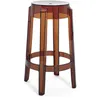 Image de Kartell - Tabouret haut empilable Ghost - Marron - Polycarbonate - Designer Philippe Starck